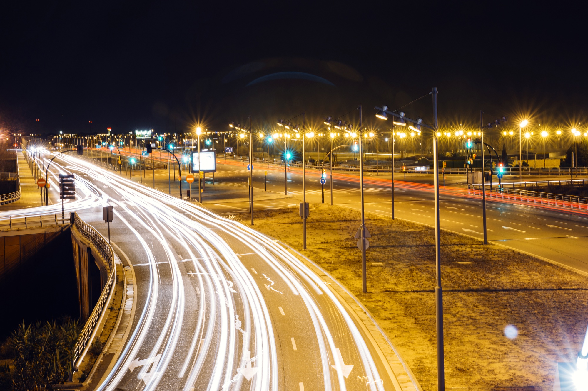 highways at night